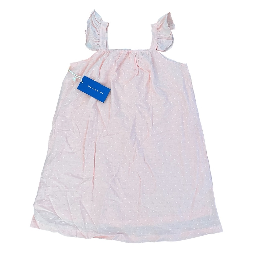 NWT Maison Me (8y) Pink Swiss Dot Dress